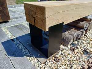 Noha k lavičce 15x25 cm, kovová - U Noha k lavičce 15x25 cm, kovová - U