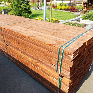 Terasové prkno PRO, severská borovice, 27x145x3900 mm, impregnované Terasové prkno PRO, severská borovice, 27x145x3900 mm, impregnované