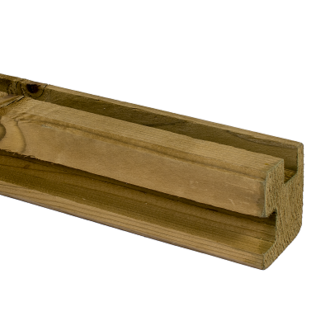 Hranol drážkovaný Borovice, 70x70x3000 mm, impregnovaný Hranol drážkovaný Borovice, 70x70x3000 mm, impregnovaný